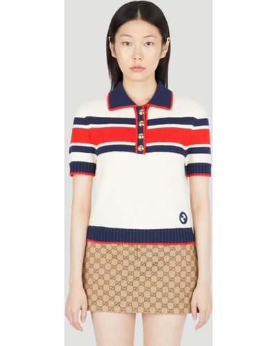 Gucci Knit Polo Shirt - Red