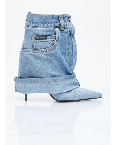 Dolce & Gabbana Denim Boots - Blue