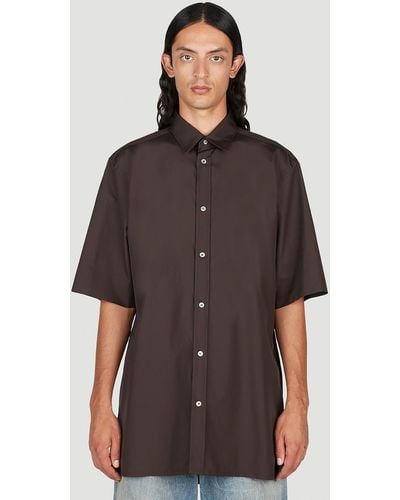 Maison Margiela Short Sleeve Shirt - Brown