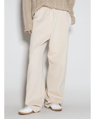 MM6 by Maison Martin Margiela Jersey Track Trousers - Natural