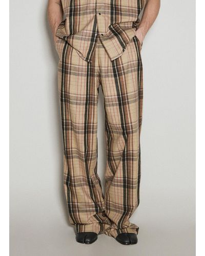 VTMNTS Car Flannel Trousers - Natural