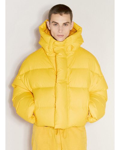 Entire studios Mml Hooded Puffer Jacket - Yellow