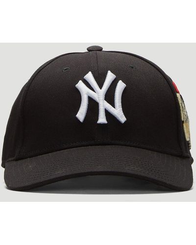 Gucci Baseball Cap With Ny Yankeestm Patch - Black