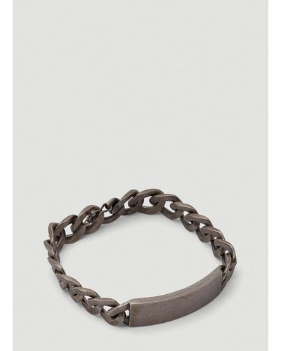 Maison Margiela Curb Chain Bracelet - Metallic
