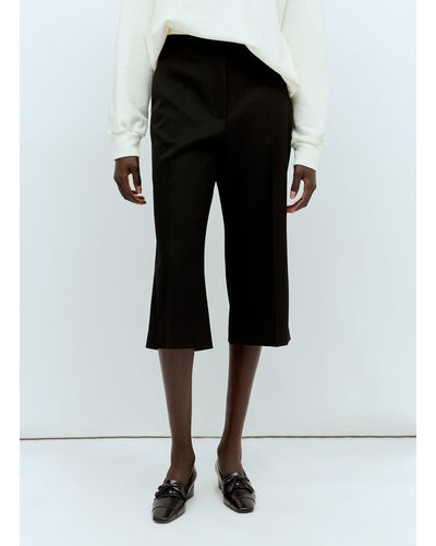 The Row Gandine Cropped Trousers - Black