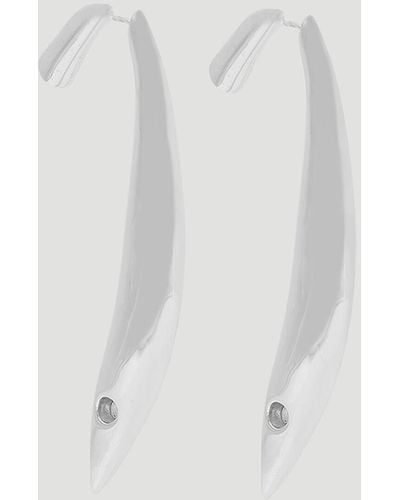 Bottega Veneta Sardine Earrings - White