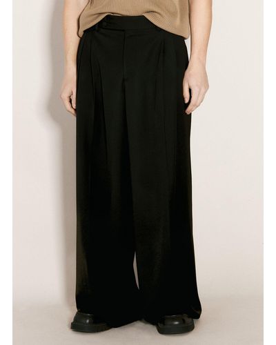 Dolce & Gabbana Wool Tailored Trousers - Black