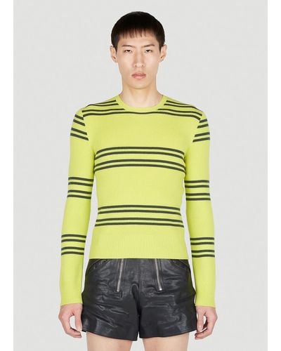 Prada Stripe Sweater - Yellow