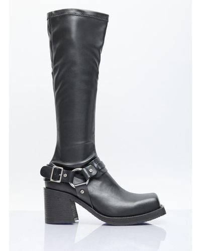 Acne Studios Pull-on Buckle Boots - White