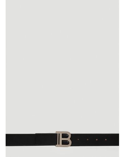 Balmain B Plaque Belt - Black