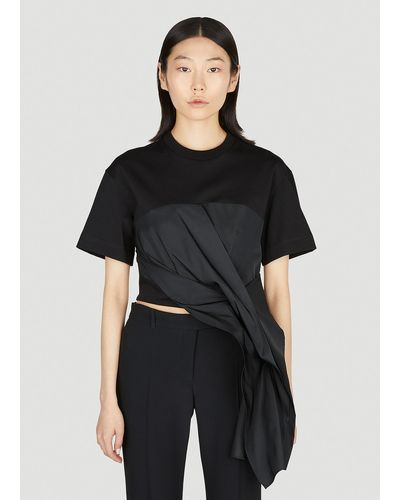 Alexander McQueen Cut And Sew T-shirt - Black