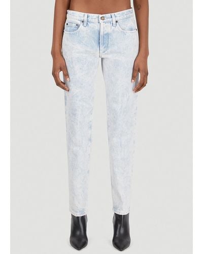 Saint Laurent New Low Waist Jeans - White