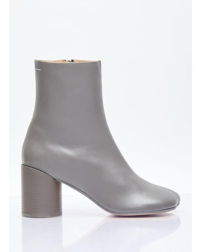 MM6 by Maison Martin Margiela Anatomic Ankle Boots - Gray
