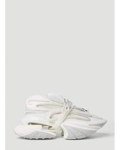 Balmain Unicorn Platform Sneakers - White