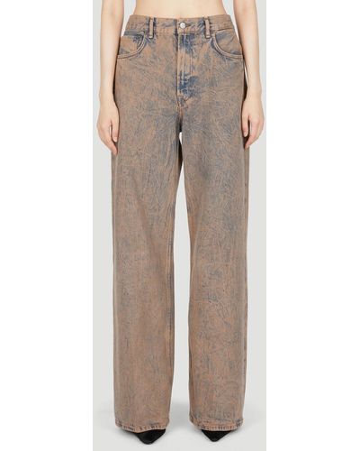 Acne Studios Washed Relaxed Jeans - Natural