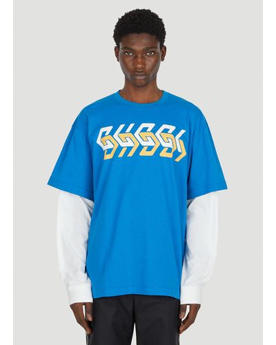 Gucci Mirror Logo T-shirt - Blue
