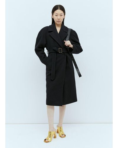 Dries Van Noten Wool Belted Coat - Black