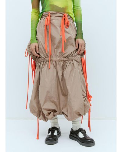 PAULA CANOVAS DEL VAS Parachute Skirt - Natural
