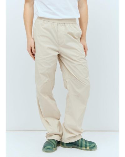 Burberry Elasticated Waistband Trousers - Natural