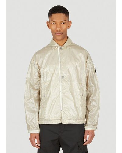 Stone Island Shadow Project Coach Compass Patch Jacket - Natural
