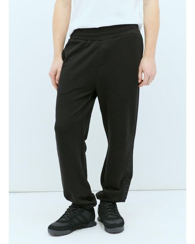 Moncler Logo Embroidery Track Trousers - Black