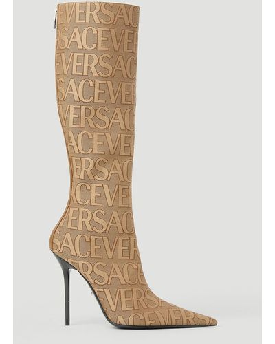 White Versace Boots for Women | Lyst