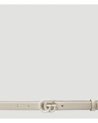 Gucci GG Marmont Belt - White
