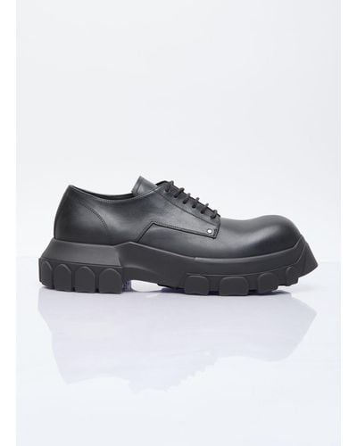 Rick Owens Lace-up Bozo Tractor Shoes - Black