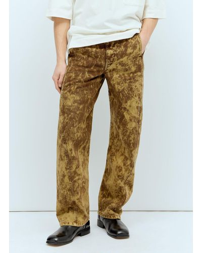 Lemaire Twisted Belted Jeans - Brown