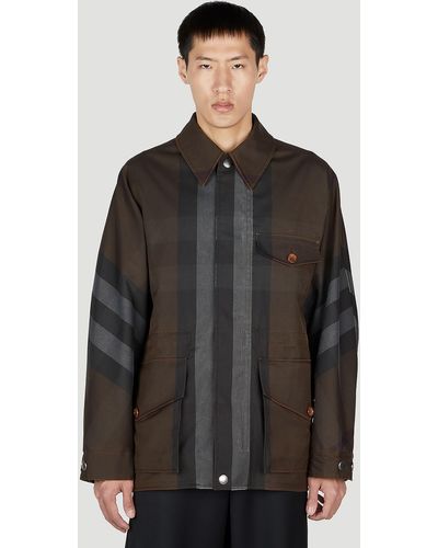 Burberry Classic Check Jacket - Grey