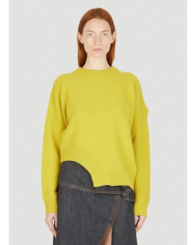 Stella McCartney Regenerated Cut Out Sweater - Yellow
