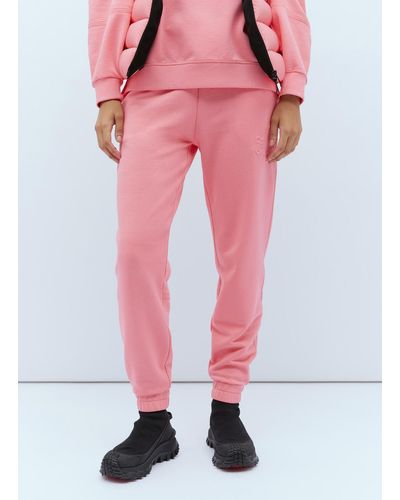 Moncler Frau Track Trousers Xs - Pink
