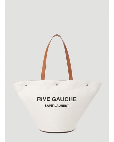 Saint Laurent Rive Gauche Tote Bag - Natural