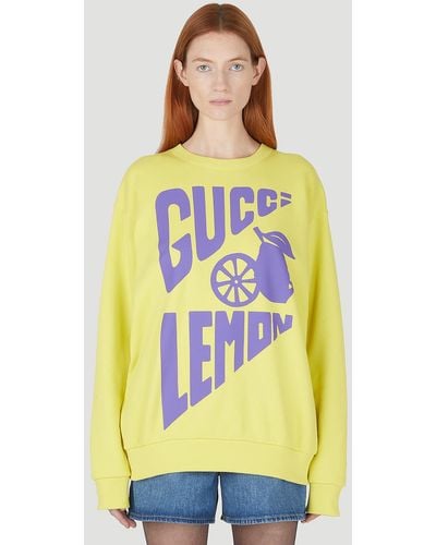 Gucci Lemon Sweatshirt - Yellow