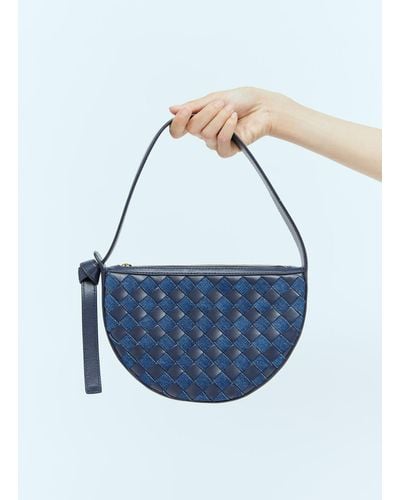 Bottega Veneta Mini Sunrise Shoulder Bag - Blue