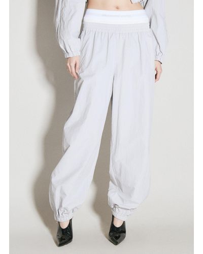 Alexander Wang Brief Waistband Track Trousers - White
