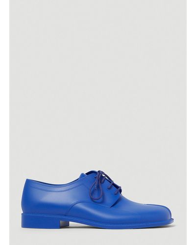 Maison Margiela Lace Up Tabi Shoes - Blue