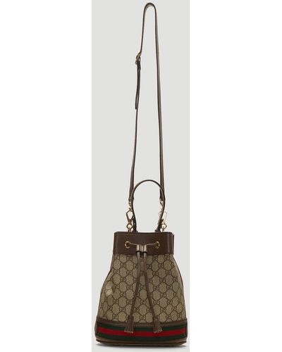 Gucci Ophidia Gg Bucket Shoulder Bag - Natural