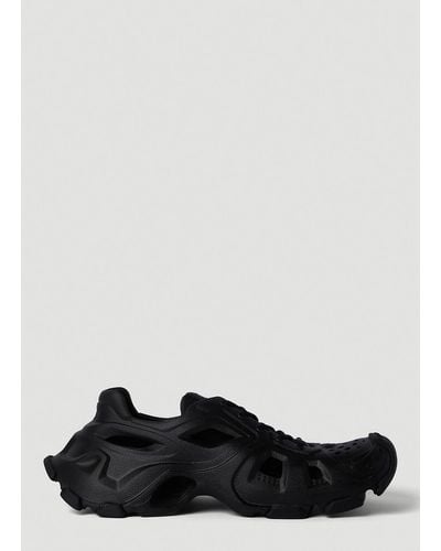 Balenciaga Hd Lace Up Sneakers - Black