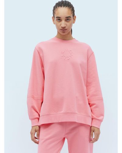 Moncler Embossed Logo Sweatshirt - Pink