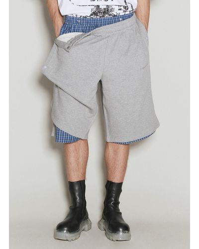 Y. Project Snap-off Track Shorts - Grey