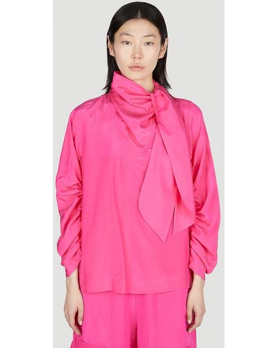 Rodebjer Mona Drapy Blouse - Pink