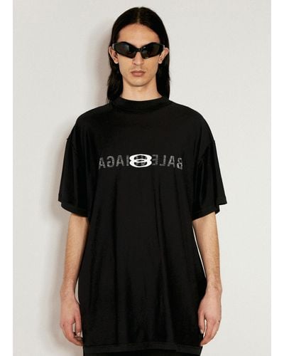 Balenciaga Inside Out Short Sleeve T-shirt - Black
