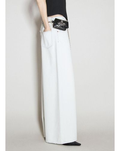 Vivienne Westwood Mini Courtney Belt Bag - White