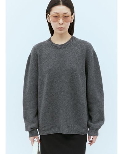 Miu Miu Cashmere Crewneck Sweater - Grey
