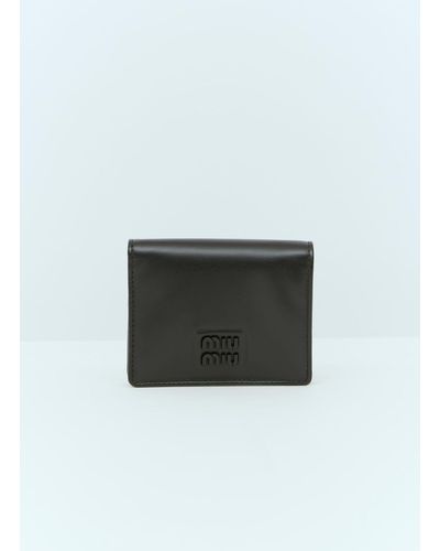 Miu Miu Small Leather Wallet - Green