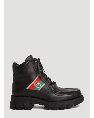 Gucci Lace-up Boots - Black