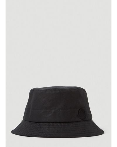 2 Moncler 1952 X Barbour Waxed Bucket Hat - Black