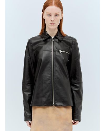 Sportmax Nappa Leather Jacket - Black
