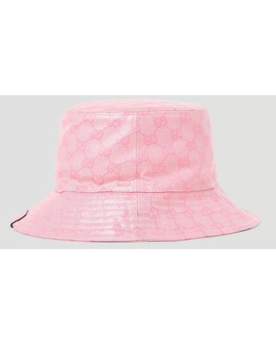 Gucci Gg Jacquard Bucket Hat - Pink
